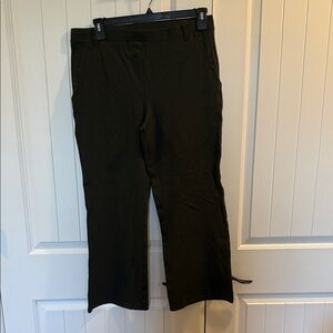 Quince Olive Green Bootcut Ponte Pants